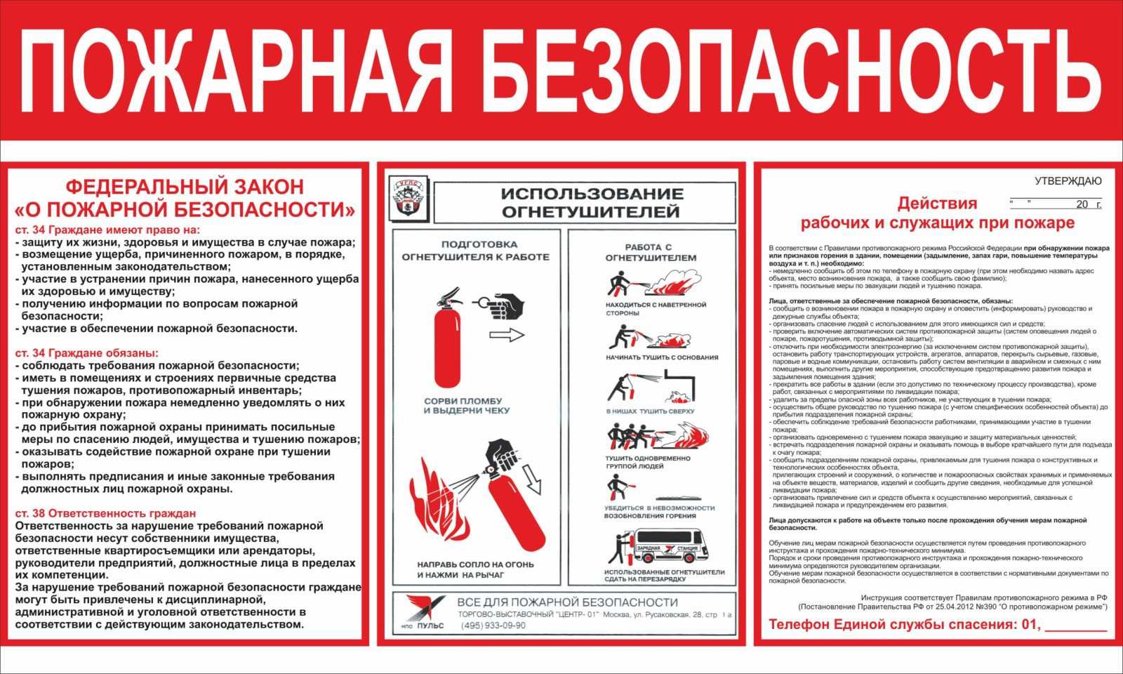 Требования пожарной безопасности на предприятии