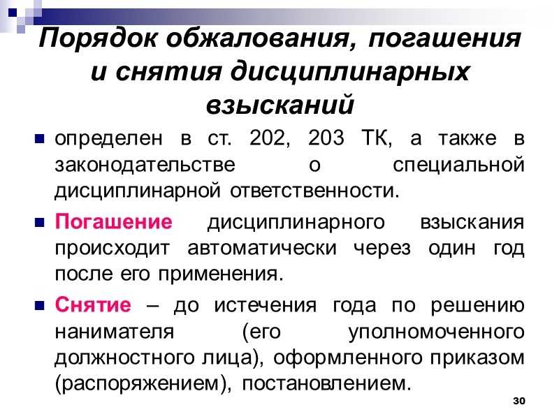 Срок обжалования дисциплинарного взыскания