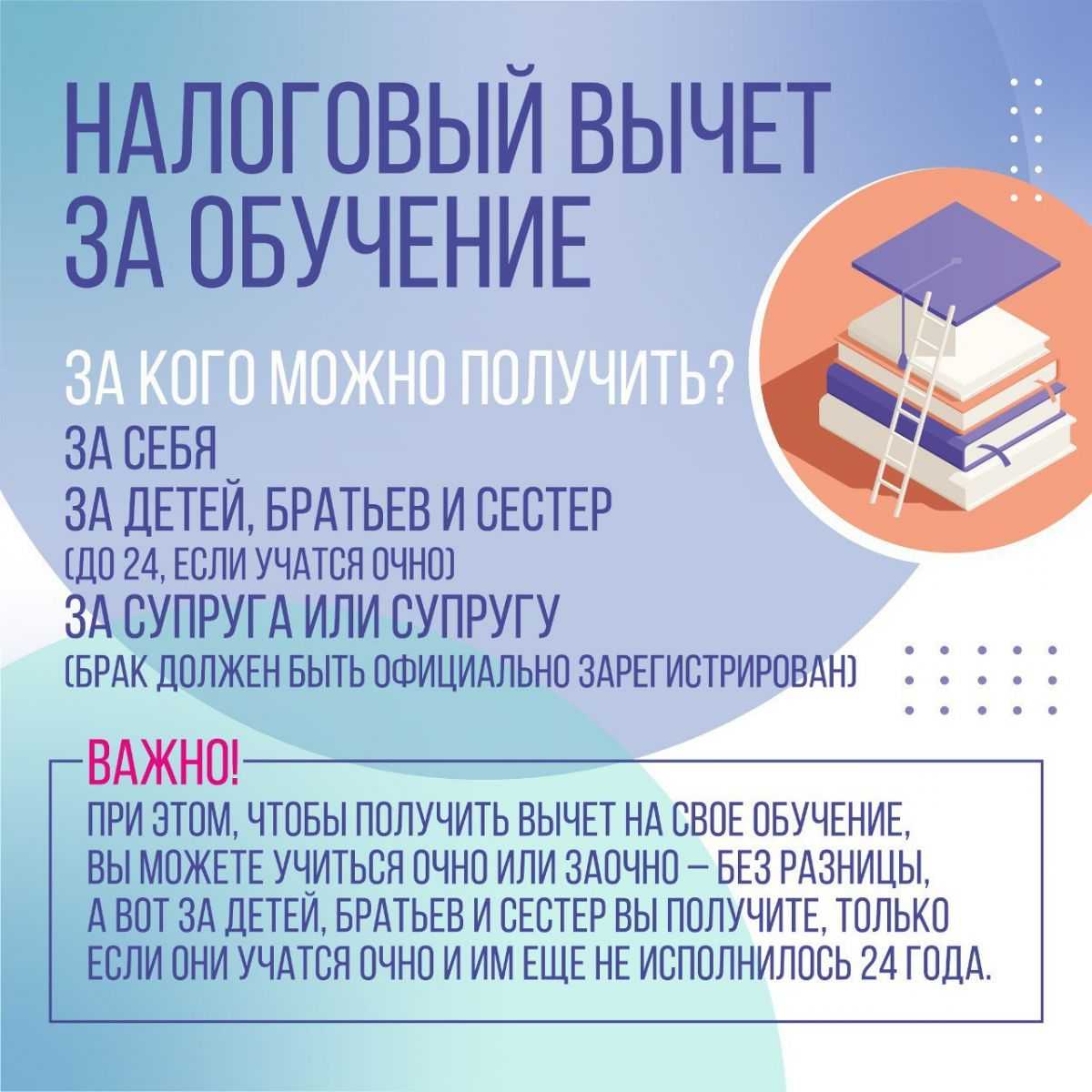 Как вернуть налог за обучение