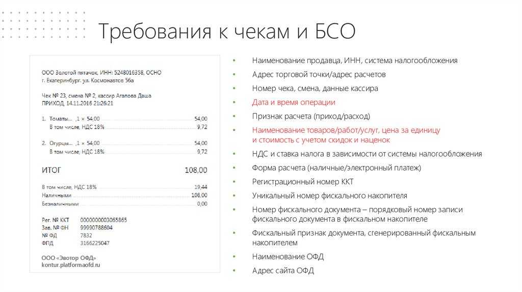 Проверьте себя: какие обязательные реквизиты должны быть в кассовом чеке с 2021 года