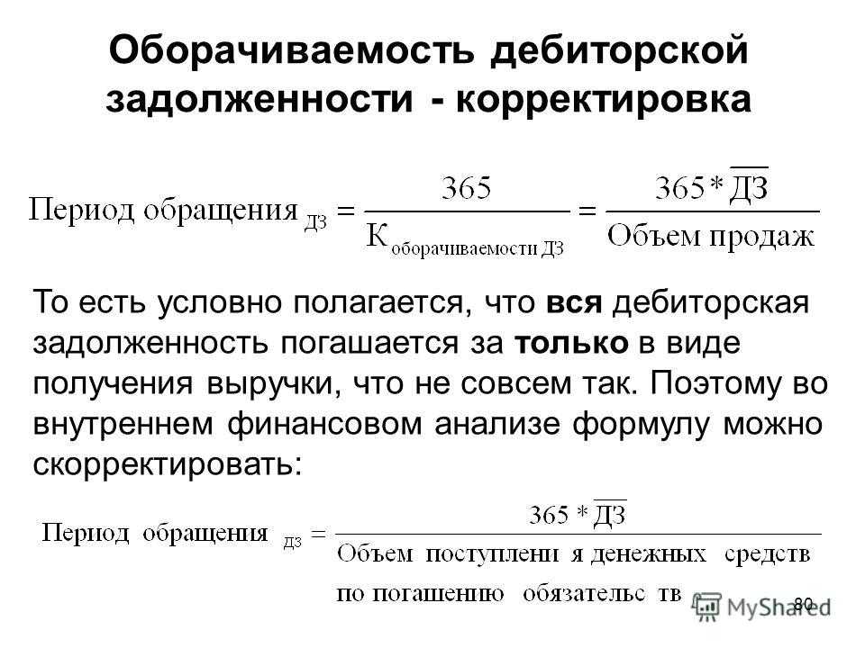Коэффициент оборачиваемости дебиторской задолженности