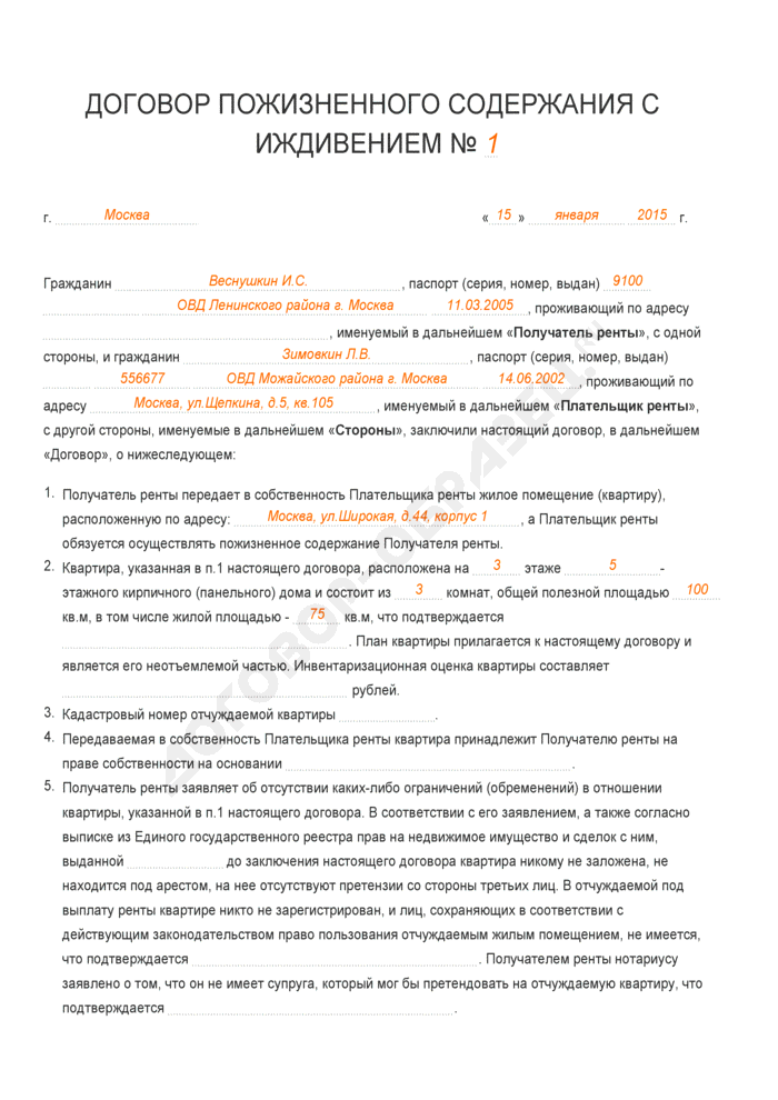 Все про оформление договора ренты пожизненного содержания с иждивением: заключение, стоимость и другие нюансы