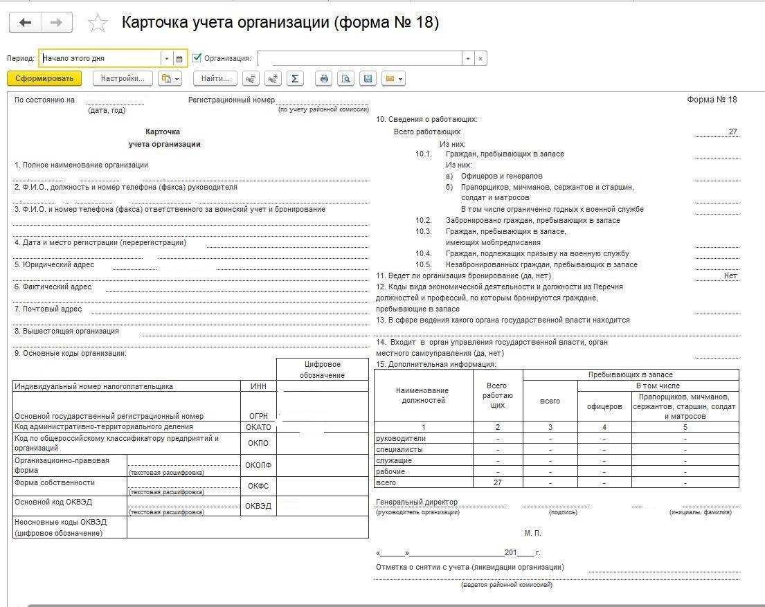 Сдача отчетности в военкомат в 2023 году