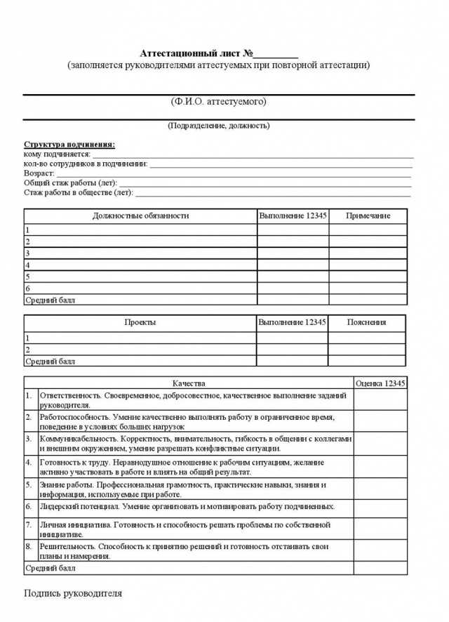 Приказ о проведении аттестации работников