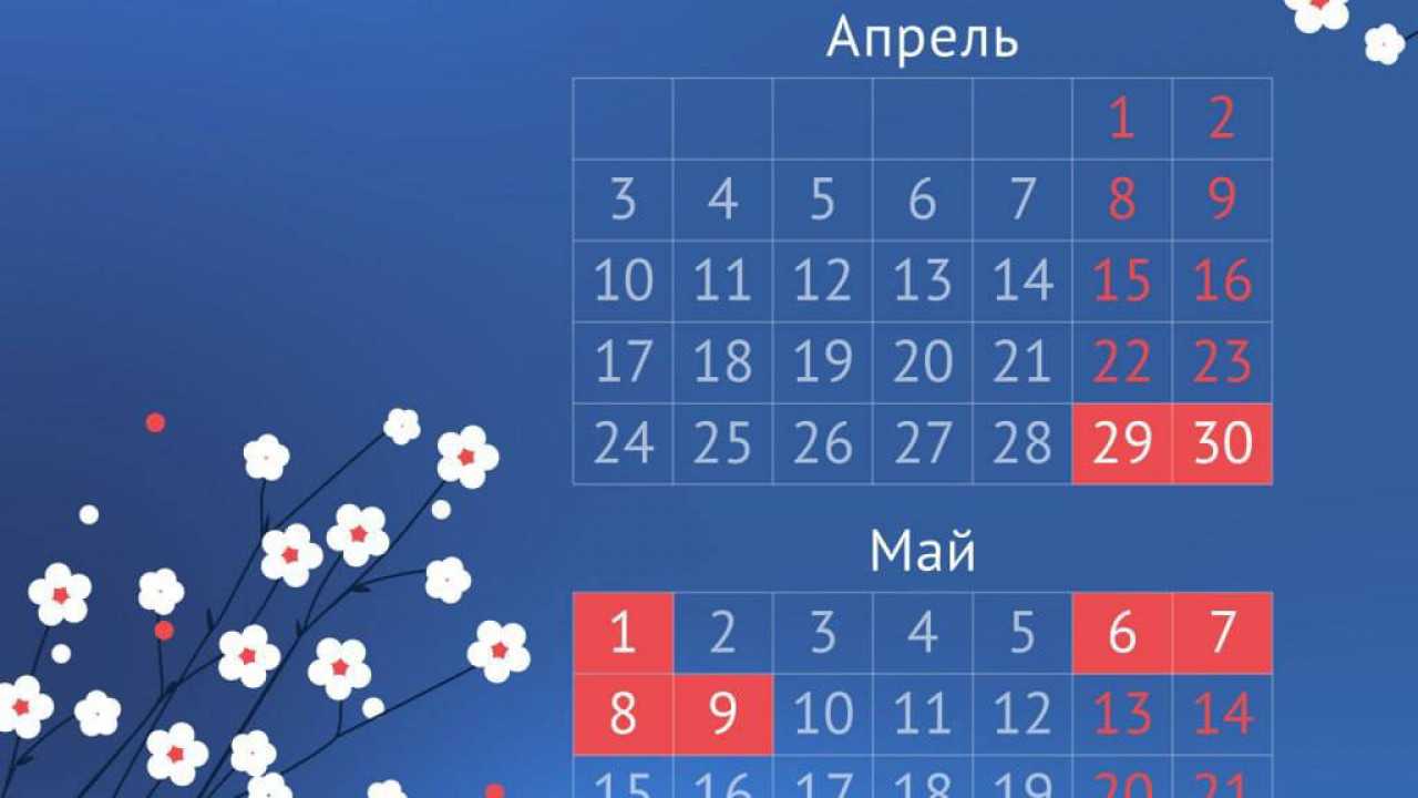 Производственный календарь 2024 с выходными и праздниками