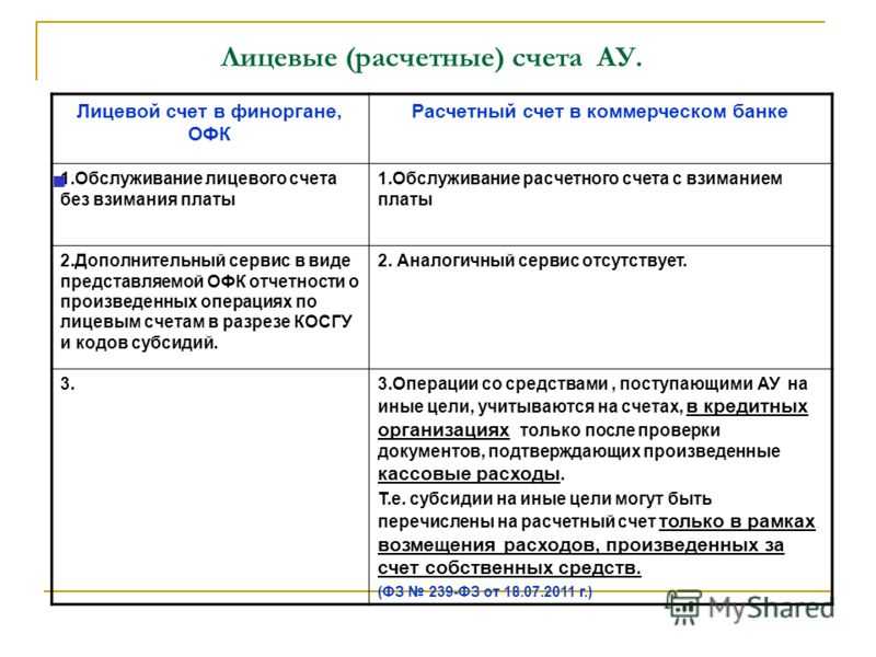 Лицевой и расчетный счет: в чем разница