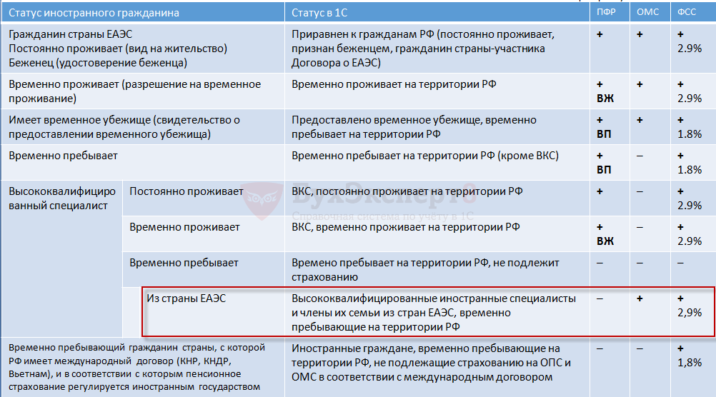 Отчет по страховым взносам и иностранные работники