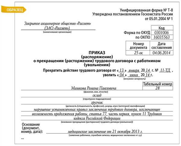 Как уволить за предоставление подложных документов - права граждан