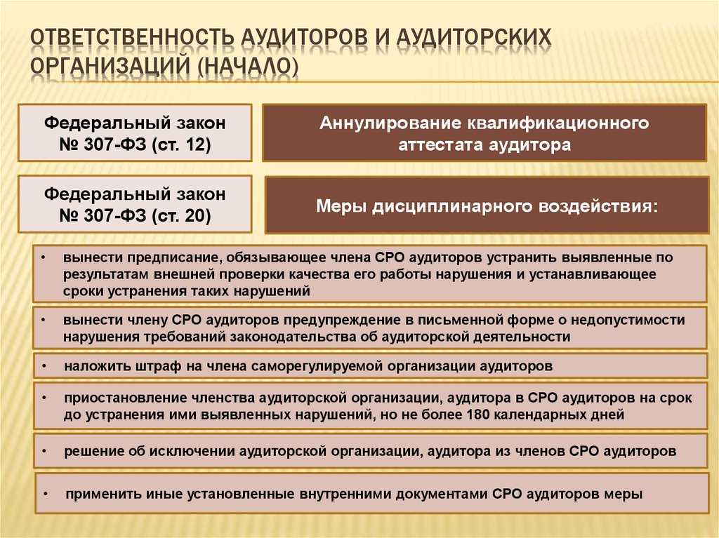 О налогах и о жизни: ответственность за уклонение от проведения обязательного аудита (анализ законодательства)