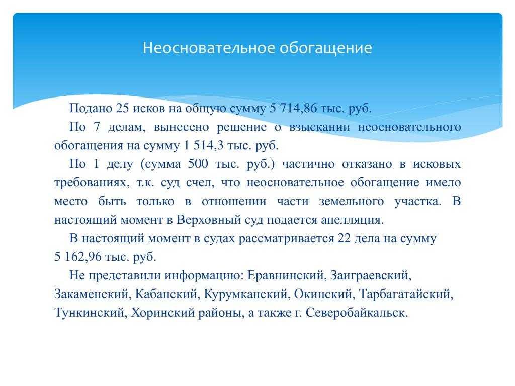 Взыскание неосновательного обогащения с физического лица в 2024 | fcbg