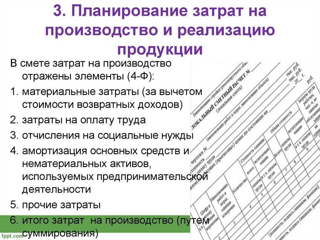 Курсовая работа планирование себестоимости на предприятии
