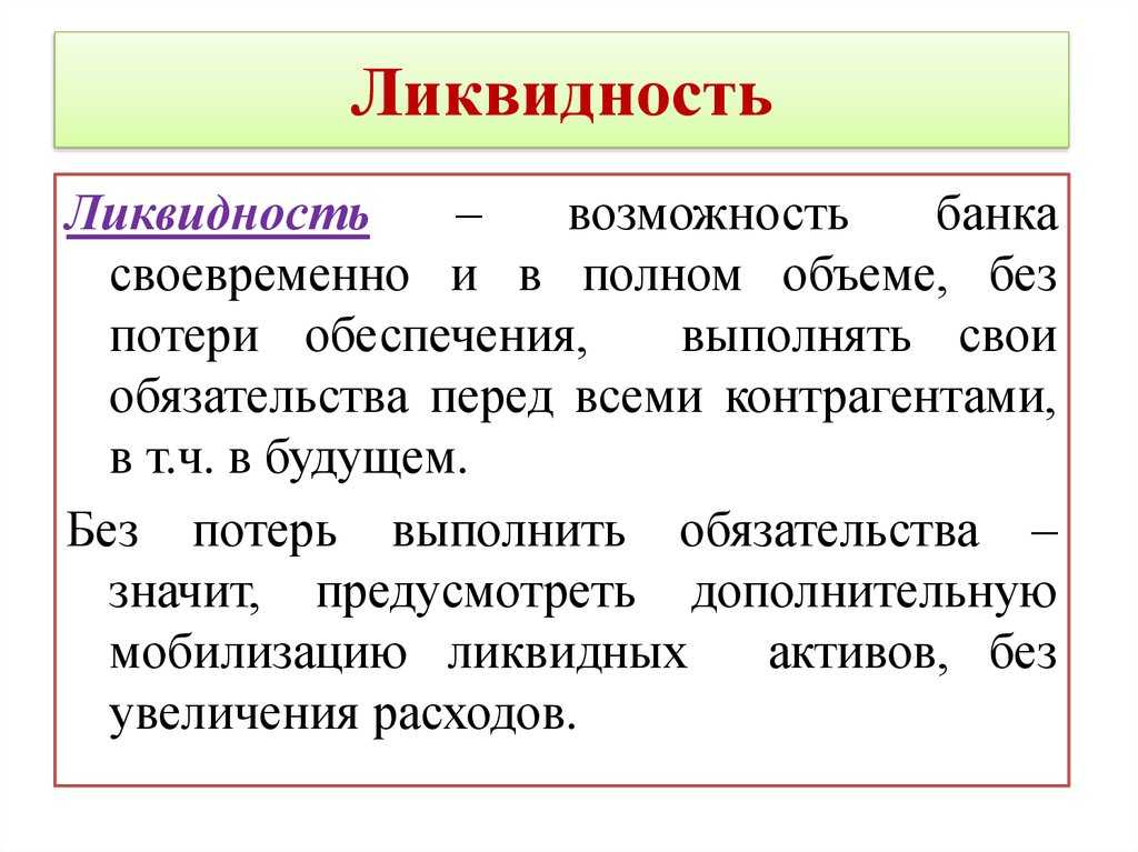 Алгоритм анализа ликвидности предприятия