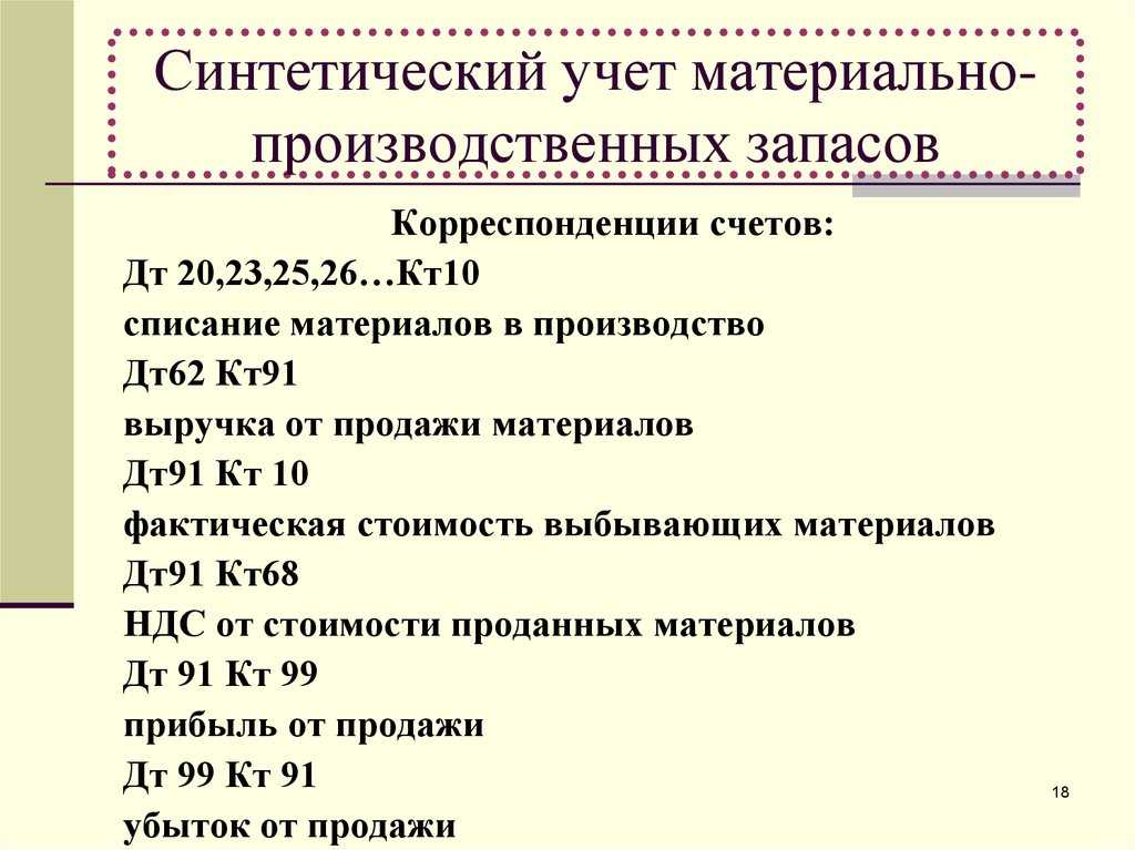 Материально-производственные запасы в торговле, на предприятии, в бухгалтерии: классификация