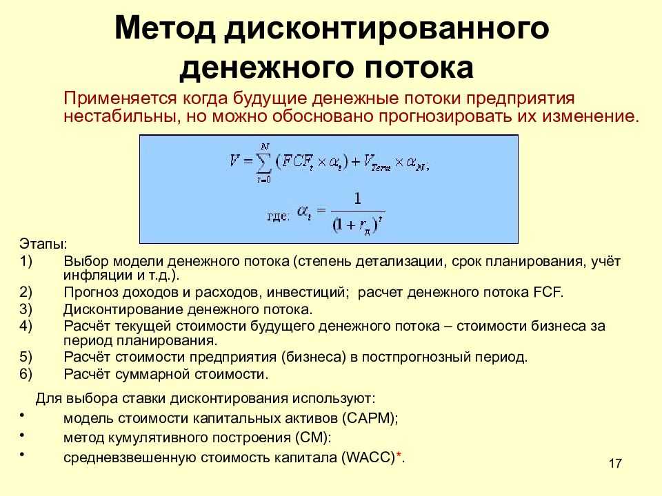 Дисконтирование в расчетах для целей мсфо