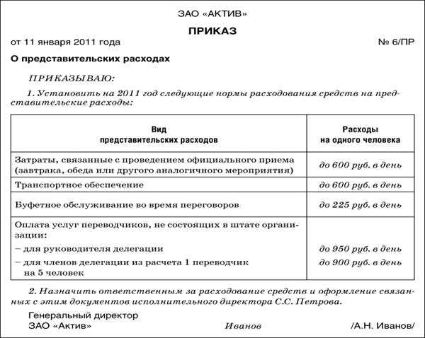 Представительские расходы в бухгалтерском учете 2024 года: перечень документов и порядок ведения