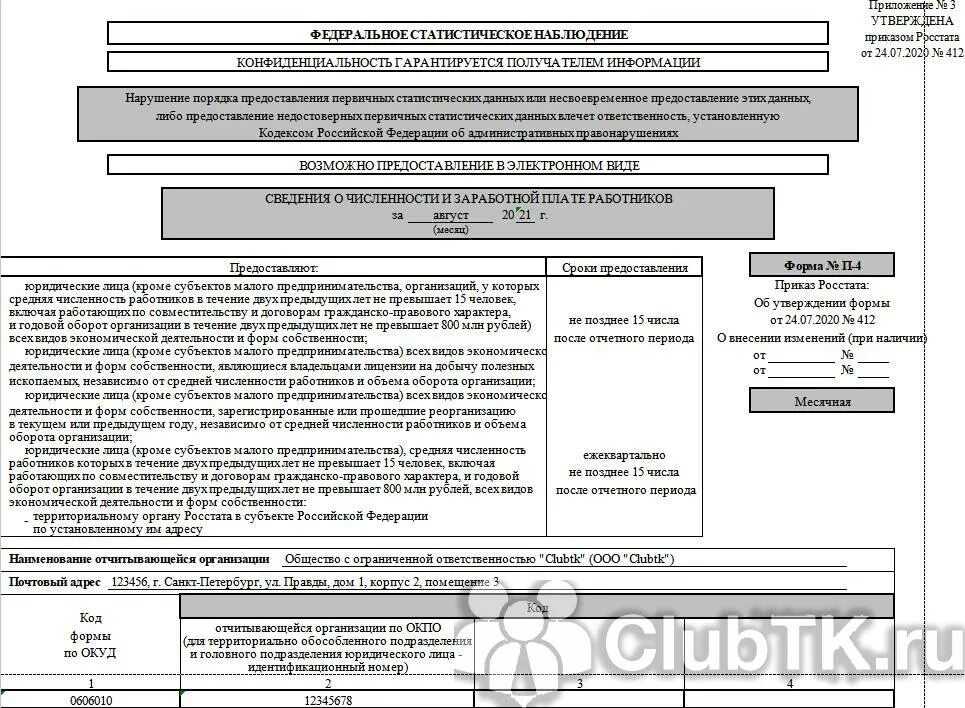 «росстат» ввел новые формы статистической отчетности