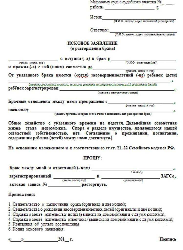 Какие документы нужны на развод если у пары нет детей куда и как подавать заявление на развод госпошлина развод онлайн