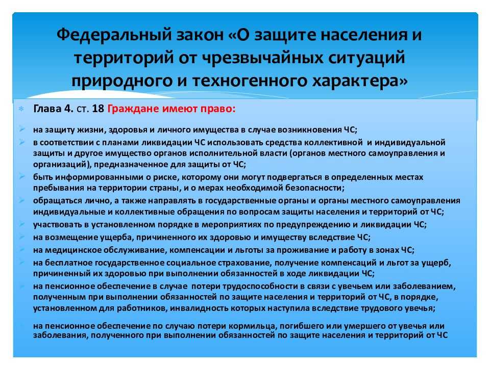 Нормативно-правовые акты по чс