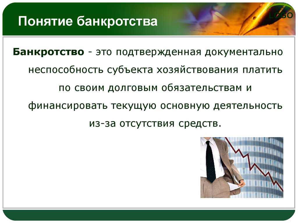 Признаки банкротства юридического лица